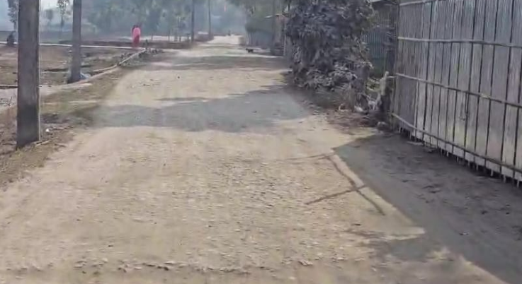 দীর্ঘদিন থেকে বেহাল ফুলবাড়ির পুটিমারি এলাকার রাস্তা, সংস্কারের দাবী বাসিন্দাদের